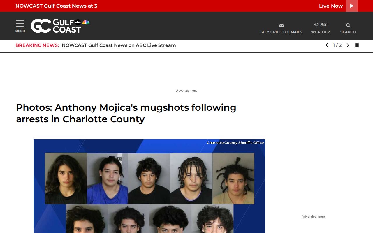 Charlotte County arrest news story showing episodic local coverage